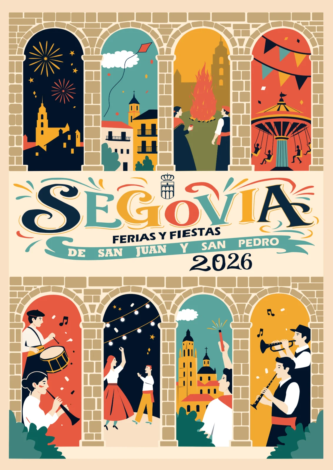 Cartel de fiestas de Segovia 2026