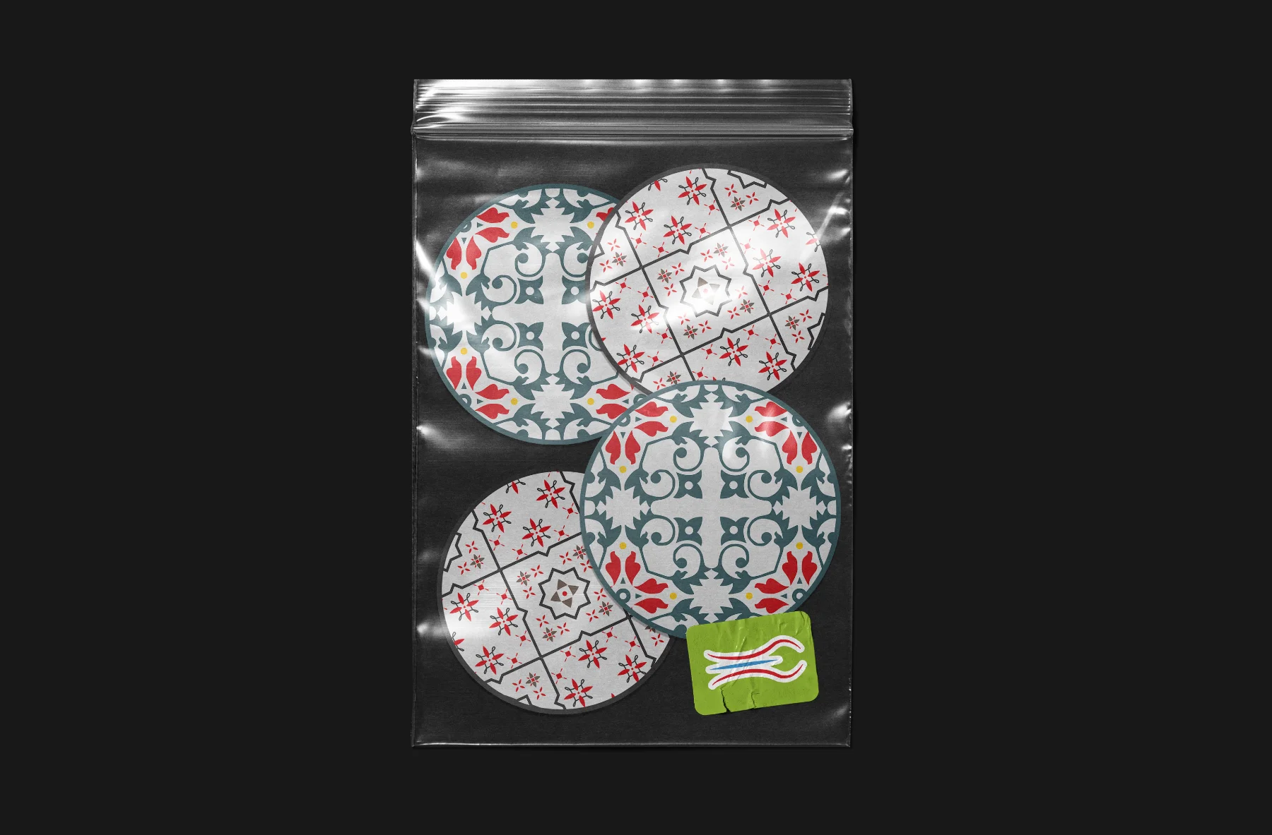Pack de stickers en bolsita transparente