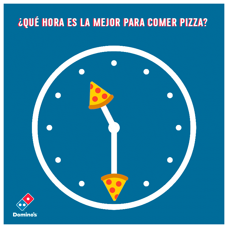 Gif del reloj de Domino’s