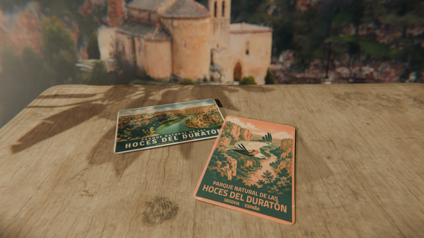 Postales ilustradas del parque