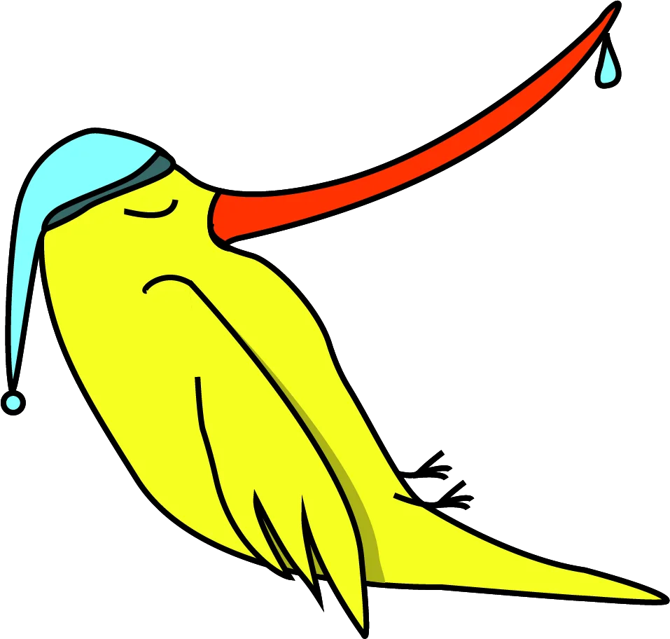 Ilustración del colibrí para pegatinas